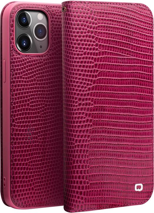 Actual product image QiAlino Fourre Flip Croco cuir véritable (Apple iPhone 13 Pro Max)