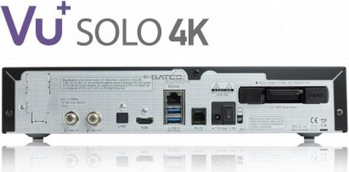 Image du produit Vu+ Solo 4K, 2x DVB-S2 FBC (2x DVB-S2 (Twin), Arbre CI)