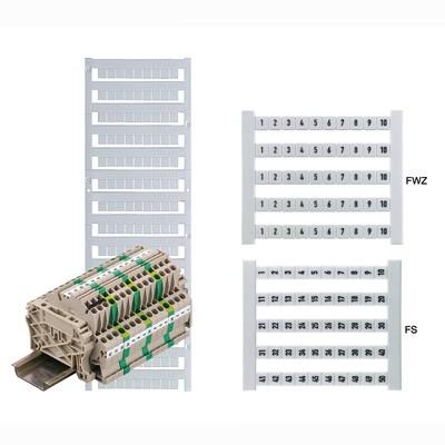 Actual product image Weidmüller DEK 5 GW 9 Terminal marker card 5x5mm polyamide ws 0522660009