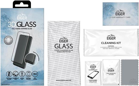 Actual product image Eiger Mountain Glass Clear Edge (1 Piece, Samsung Galaxy Note 10 Lite)