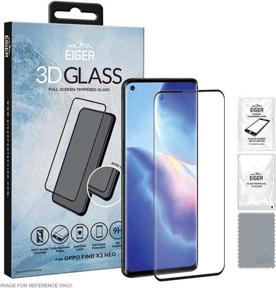 Image du produit Eiger Cas en verre 3D friendly (1 pièce(s), Oppo Find X3 Neo)