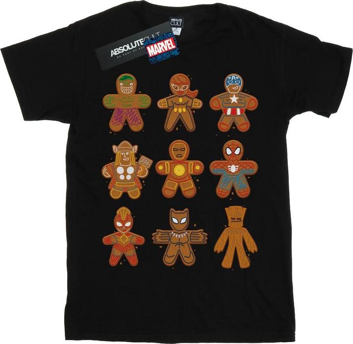 Immagine prodotto Avengers Christmas Gingerbread Maglietta Ampia Donna (L)