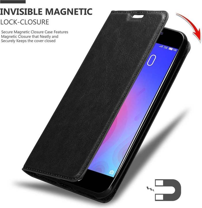 Actual product image Cadorabo Book Invisible Magnet Cover (Meizu M6)