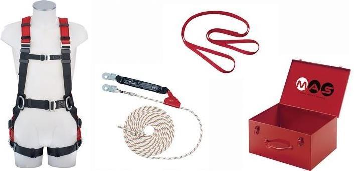 MAS Safety set with harness EN 361 + EN 358 No. 41001 (Safety harness, 136 kg)