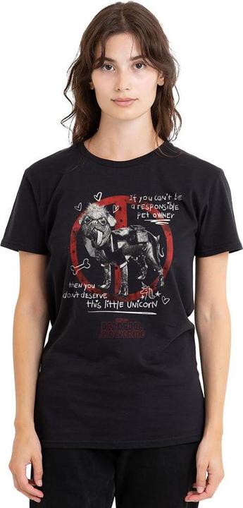 Actual product image Deadpool & Wolverine Unisex Adult Dogpool Unicorn T-Shirt (M)