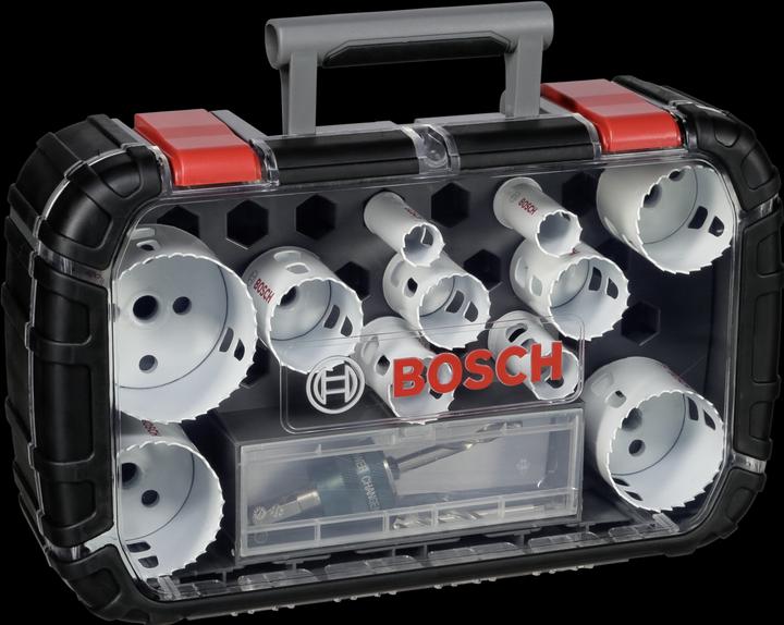 Produktbild Bosch Professional Zubehör 14-teiliges Universal-Set, 1 Lochsäge Progressor for Wood&Metal (20 mm, 22 mm, 25 mm, 32 mm, 35 mm, 40 mm, 44 mm, 76 mm, 60 mm, 51 mm, 64 mm)