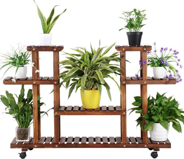 Yaheetech Plant Stairs 124 x 33 x 80cm