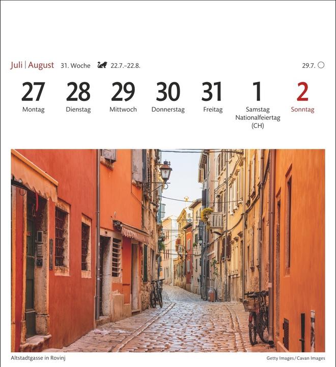 Actual product image Harenberg Kroatien Sehnsuchtskalender 2026 - Wochenkalender mit 53 Postkarten (German)