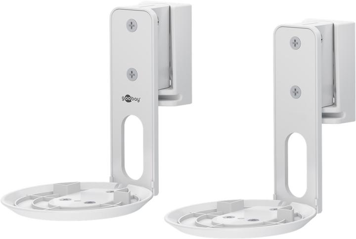 Goobay Lautsprecher-Wandhalterung Modern Era 1 Flex, weiss (1 Stk., Wandmontage, Neigbar, Schwenkbar)