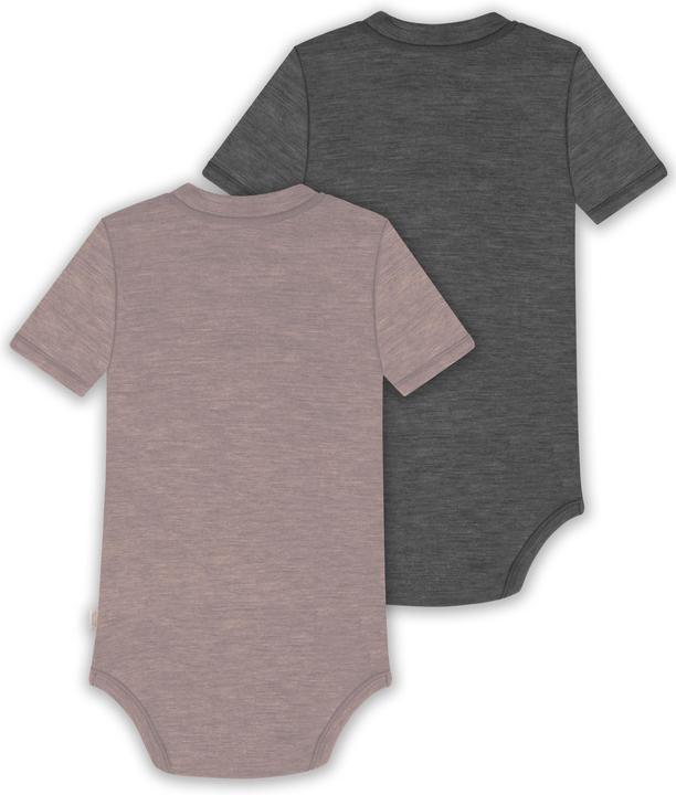 Actual product image Normani Set of 2 baby merino short-sleeved body "Tihoi" - 9321 (62)