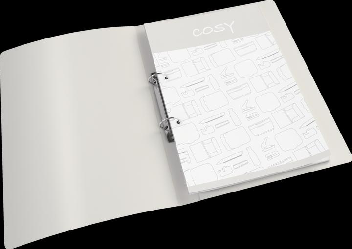 Actual product image Leitz Ring binder Cosy Gray (A4, 32 mm, 1 Piece)