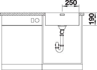 Actual product image Blanco Andano 500-IF/A (Top-mounted sink, 50 cm, 54 cm)