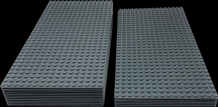 Productafbeelding LEGO Bouwplaat 16x32 knop Donkergrijs - Grondplaat 3857 2748 NIEUW - 3x (3857, LEGO Accessoires)