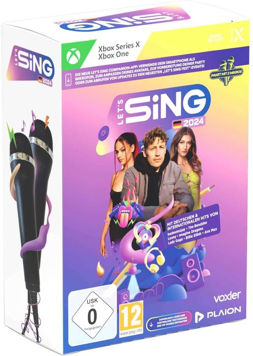 Produktbild Ravenscourt Let's Sing 2024 German Version (+ 2 Mics) (Xbox Series X, Xbox One S, DE)