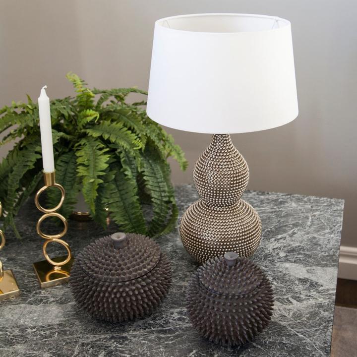 Actual product image By Rydens Table Lamp Lofty H55cm Satin / Shade White E27 4001840-6508 (E27)