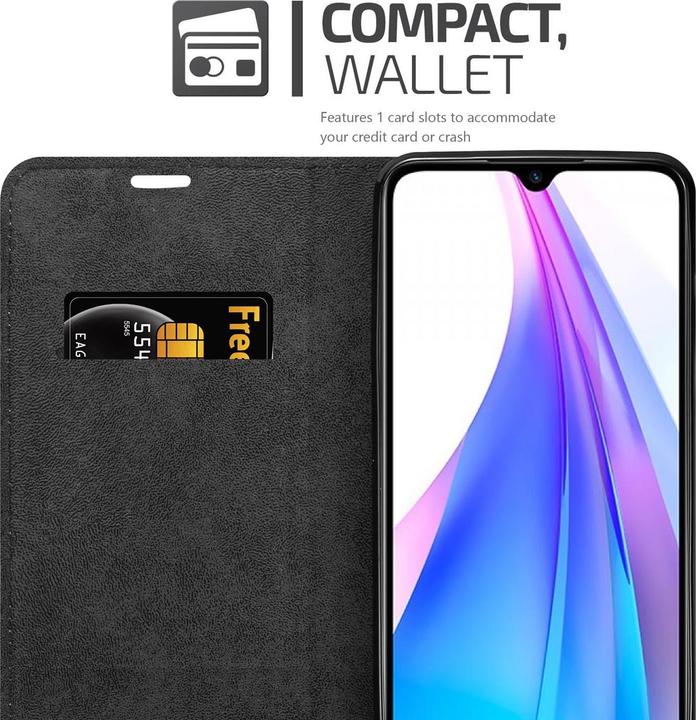 Productafbeelding Cadorabo Boek Onzichtbare Magneethoes (Xiaomi Redmi Note 8T)