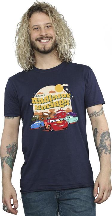 Actual product image Disney Mens Cars Radiator Springs Group T-Shirt (4XL)