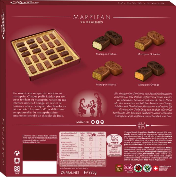 Actual product image Cailler Marzipan Christmas pralines (235 g)
