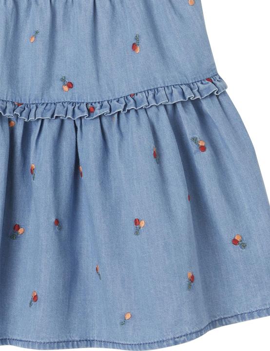 Image du produit Vertbaudet Jupe en jean brodée fille (128)