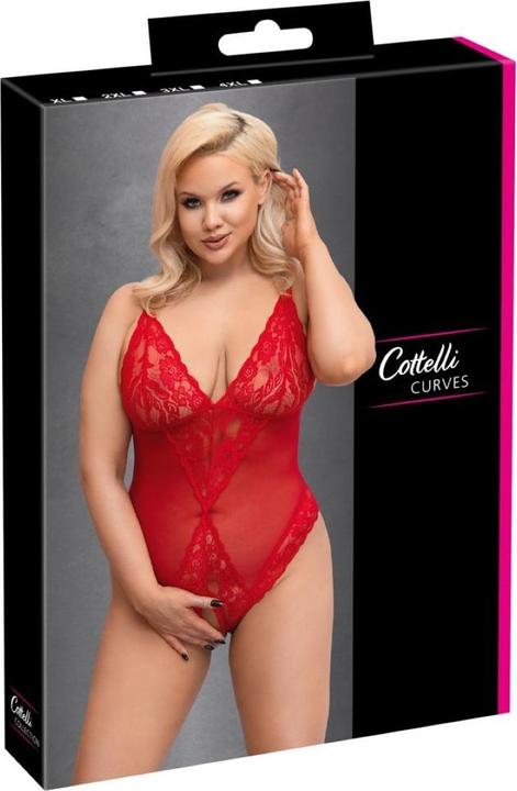 Actual product image Cottelli Collection Crotchless Body red 2XL (XXL)