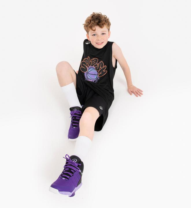 Immagine prodotto Kipsta Kids' Sleeveless Basketball Jersey TS500 Fast - Black (10, 11, 12)