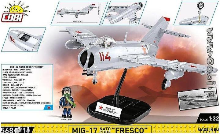 Image du produit Cobi Kit avion de combat MIG-17 Fresco
