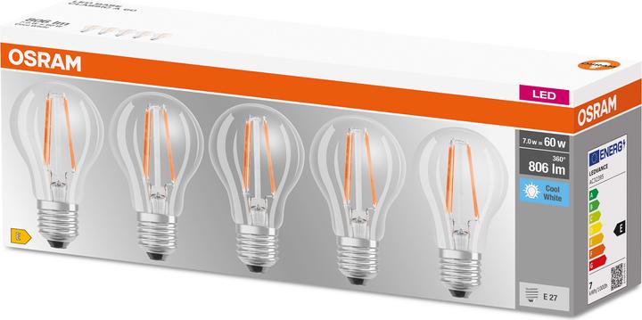Actual product image Osram Led Base Classic A (E27, 6.50 W, 806 lm, 5 x, E)
