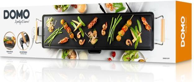 Produktbild Domo DO8313TP Teppanyaki XXL 'Family & friends' - 90 cm - 1800 W - houtlook (DO8313TP) (EU-Stecker)