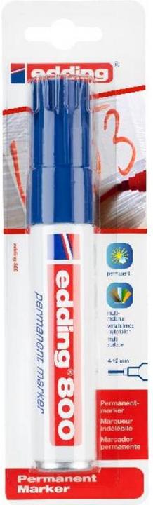 Actual product image Edding 800 permanent marker blue (Blue, 12 mm, 1 x)