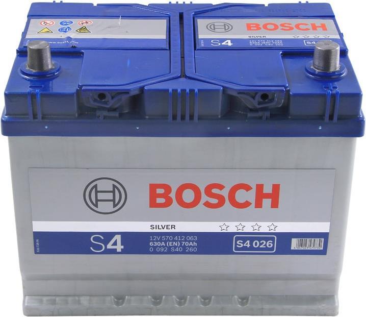 Actual product image Bosch Automotive S4 026 (12 V, 70 Ah, 630 A)