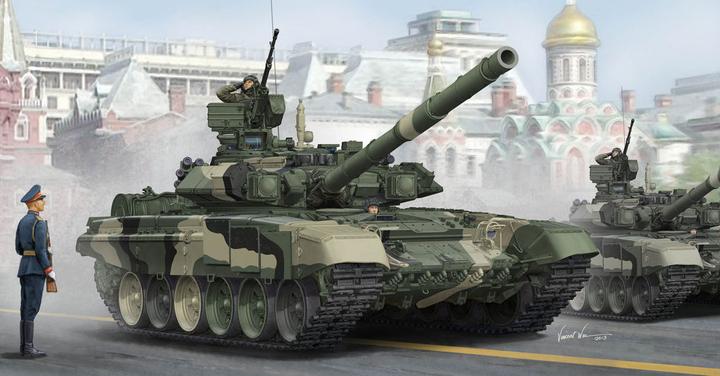 Actual product image Trumpeter Russian T-90A MBT