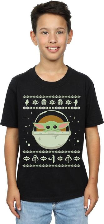 Produktbild Star Wars The Mandalorian The Child Christmas TShirt Jungen (140, 146)