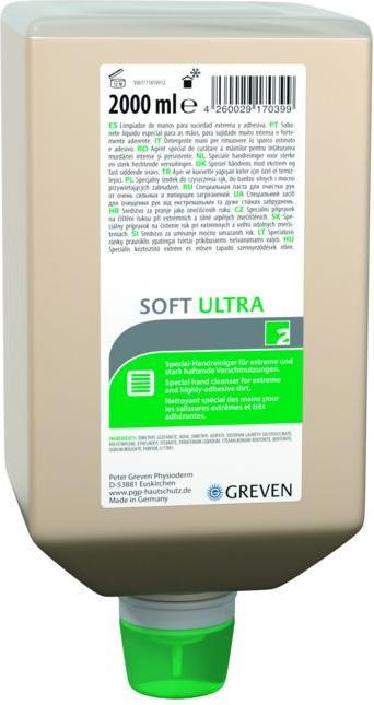 Image du produit PGP Nettoyant mains SOFT ULTRA Nouveau 2l Varioflasche mit.Olivenkernm. (Savon liquide, 2000 ml)