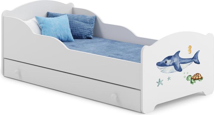 Actual product image ADRK Furniture Bed with mattress and drawer AMADIS SEA ANIMALS 160x80 (160 x 80 cm)