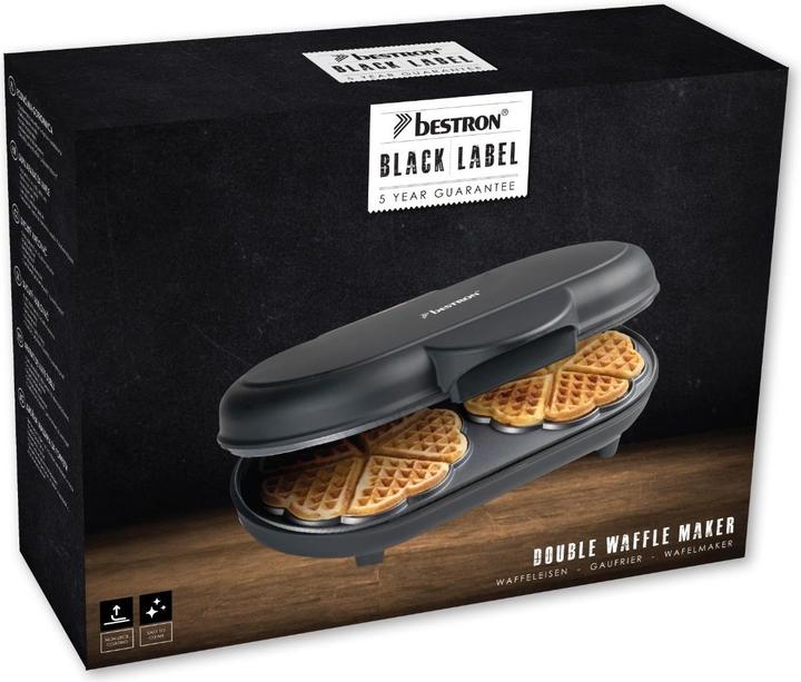 Image du produit Bestron Gaufrier double, noir