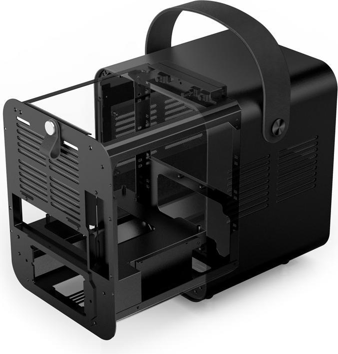Actual product image Jonsplus BO 100 black housing (Mini-ITX, Mini-DTX)