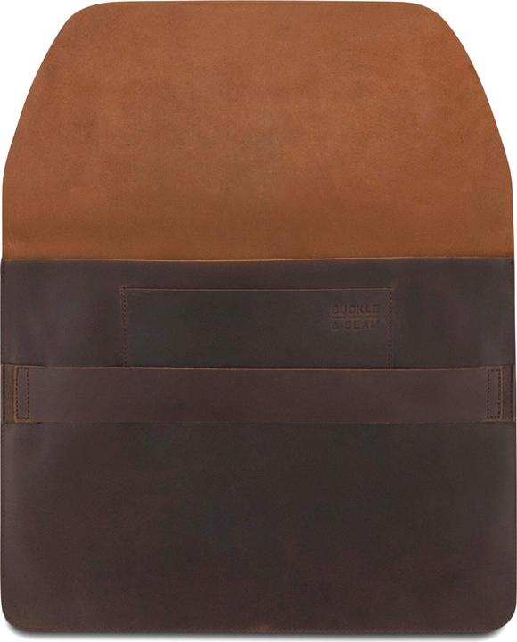 Image du produit Buckle & Seam Étui en cuir pour ordinateur portable Terra Marron