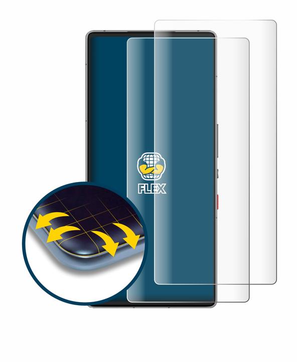 Produktbild BROTECT Fullscreen Schutzfolie Displayschutz Folie Klar Transparent (2 Stück, Nubia Red Magic)