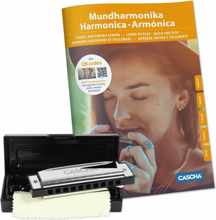 Image du produit Blues Harmonica Set, (incl. 4 languages Method (DE/EN/FR/ES), case, cleaning cloth) (Harmonica, Diatonique, Do majeur)