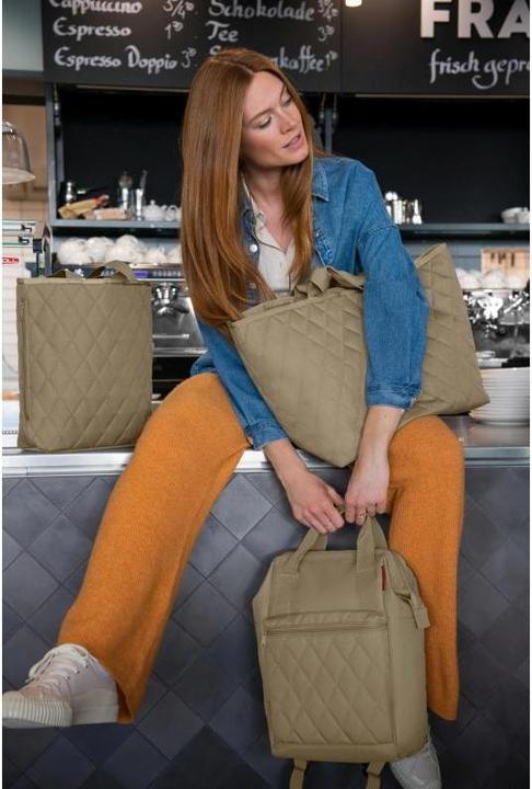 Produktbild reisenthel Rucksack Allrounder R Rhombus Olive (12 l)