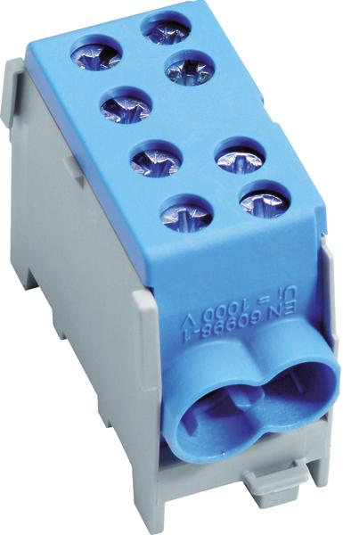 Produktbild Hager Hauptleitungsabzweigklemme KH35N 1polig 2x35-2x25qmm IP20 Farbe:Blau