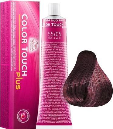 Immagine prodotto Wella Color Touch Plus 55/05 Intense Light Brown/Natural Red-Violet 60ml (05, 55)