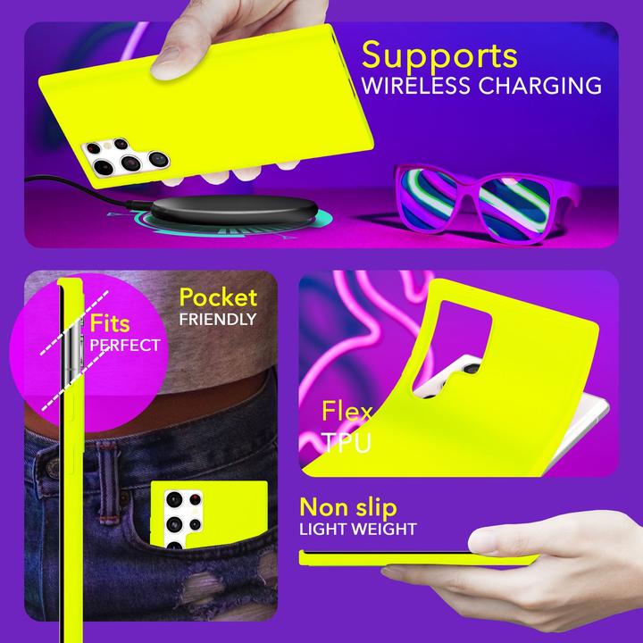 Actual product image Nalia Neon Silicone Sleeve (Samsung Galaxy S24 Ultra)