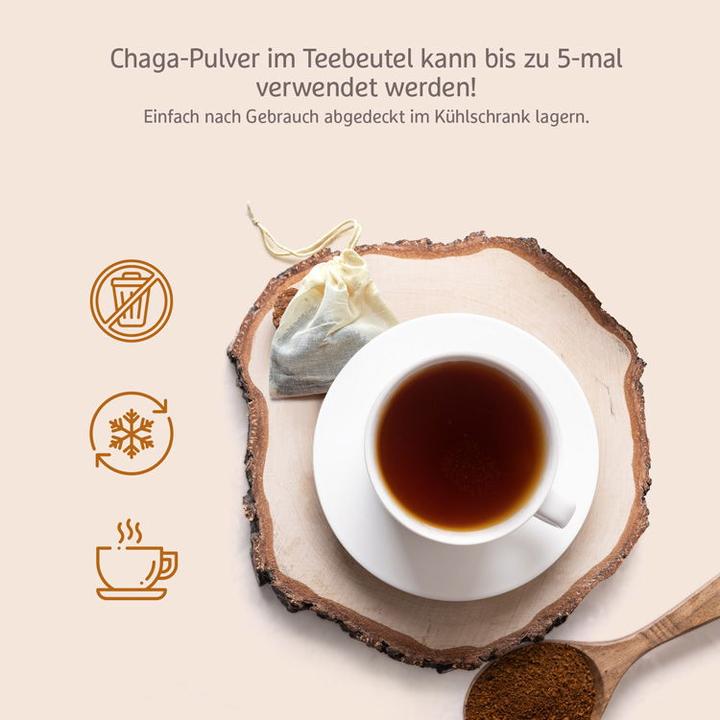Produktbild Effective Nature Bio Chaga Pilzpulver aus Wildsammlung (1 Stück, Pulver, 100 g)