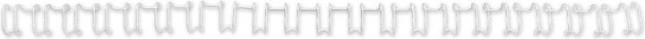 Actual product image GBC Binding wire, 12 mm, 21 rings, white