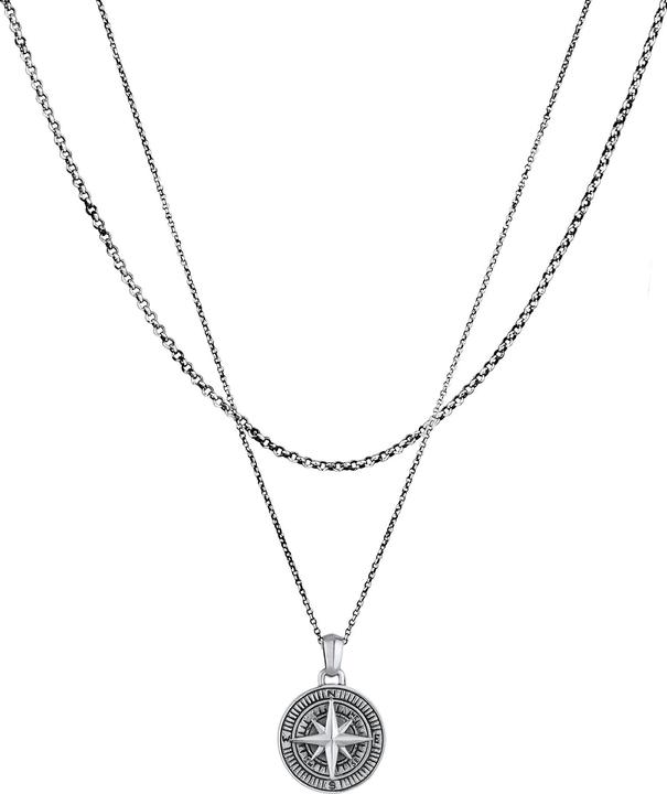 Kuzzoi Kompass, Layer (925er Silber, 50 - 55 cm)