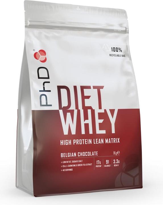 Image du produit PhD Nutrition Diet Whey (Chocolat belge, 1 pcs, 1000 g)