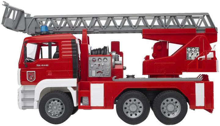 Actual product image Bruder Man fire department with turntable ladder