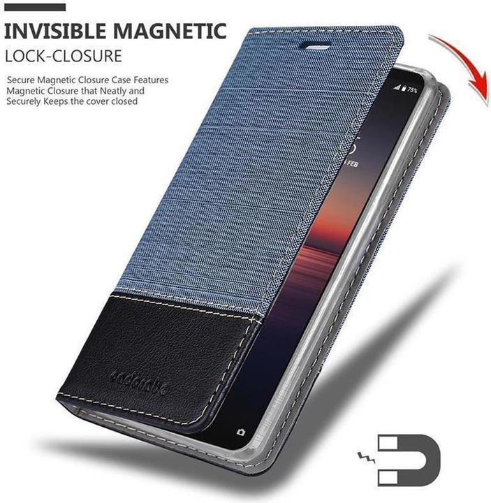 Produktbild Cadorabo Book Jeans Optik Cover (Sony Xperia 1 II)