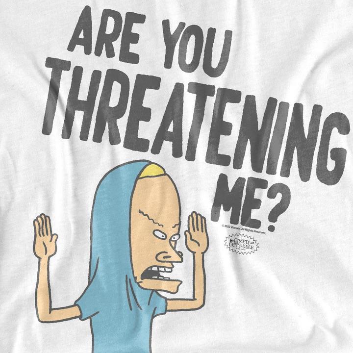 Actual product image Universal Textiles Mens Are You Threatening Me? T-Shirt (L)